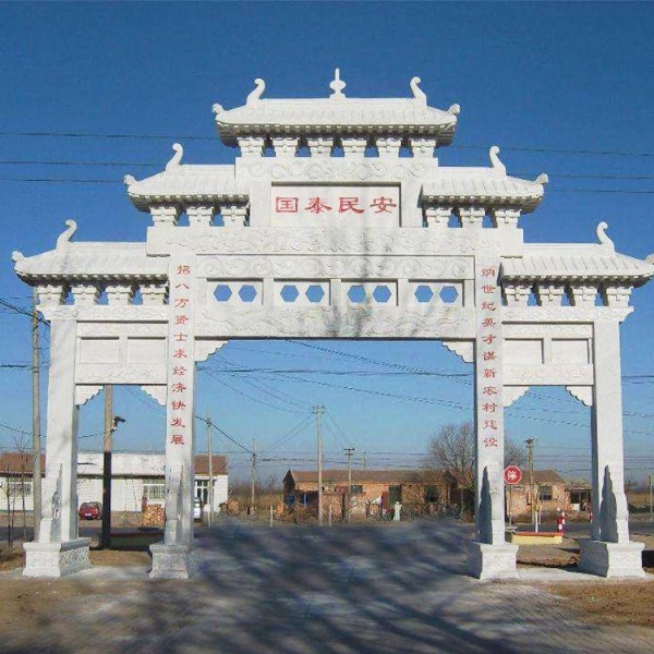石牌楼加工以及建造的好处